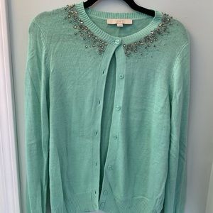 Loft jeweled cardigan